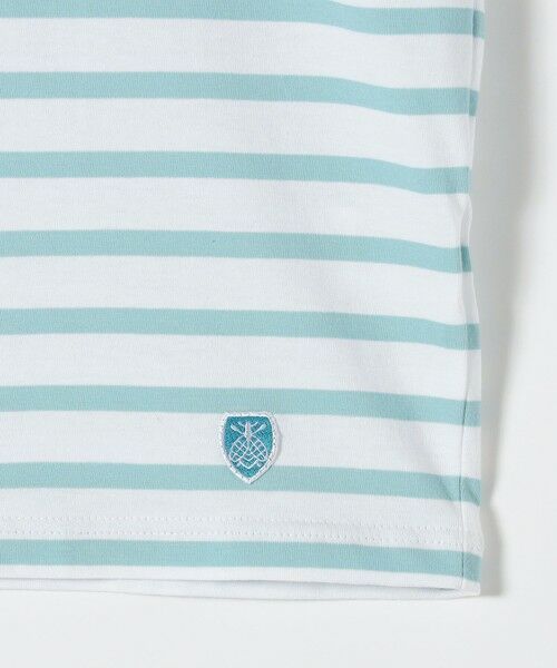 SHIPS / シップス Tシャツ | ORCIVAL: 〈手洗い可能〉ボートネック ボーダー フレンチスリーブ プルオーバー | 詳細6