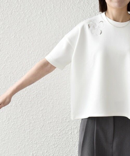 SHIPS / シップス Tシャツ | 《予約》SHIPS any:〈洗濯機可能〉エンブロイダリー ショートスリーブ プルオーバー | 詳細12