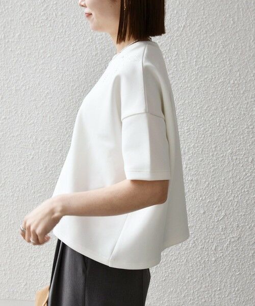 SHIPS / シップス Tシャツ | 《予約》SHIPS any:〈洗濯機可能〉エンブロイダリー ショートスリーブ プルオーバー | 詳細5