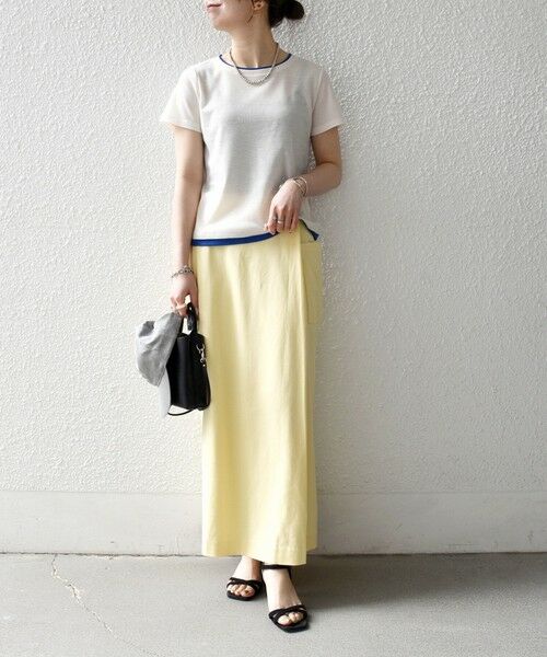 SHIPS / シップス Tシャツ | 《予約》SHIPS any:〈手洗い可能〉レイヤード シアー ワッフル TEE | 詳細1