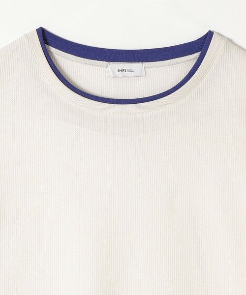 SHIPS / シップス Tシャツ | SHIPS any:〈手洗い可能〉レイヤード シアー ワッフル TEE | 詳細8