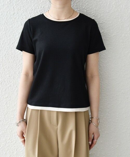 SHIPS / シップス Tシャツ | SHIPS any:〈手洗い可能〉レイヤード シアー ワッフル TEE | 詳細21