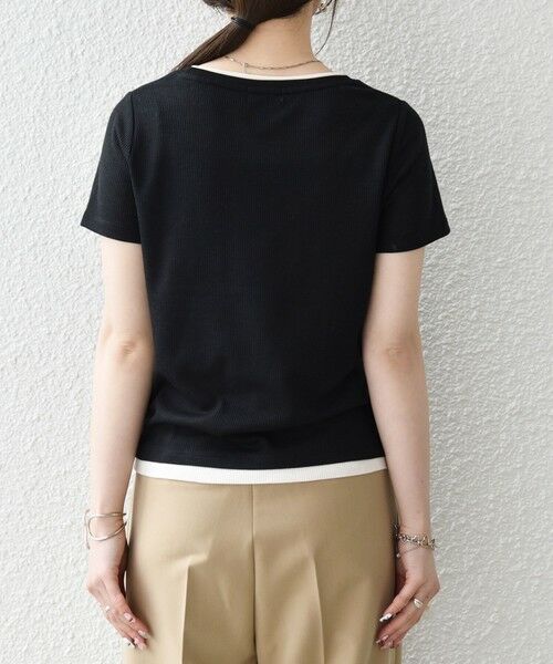 SHIPS / シップス Tシャツ | SHIPS any:〈手洗い可能〉レイヤード シアー ワッフル TEE | 詳細23
