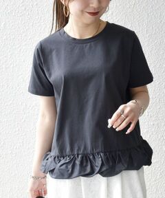 SHIPS / シップス Tシャツ | 《予約》SHIPS any:〈多機能/洗濯機可能〉マルチファンクション ドッキング ヘム コンパクト TEE