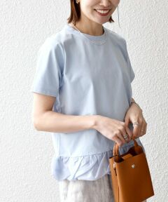 SHIPS / シップス Tシャツ | 《予約》SHIPS any:〈多機能/洗濯機可能〉マルチファンクション ドッキング ヘム コンパクト TEE