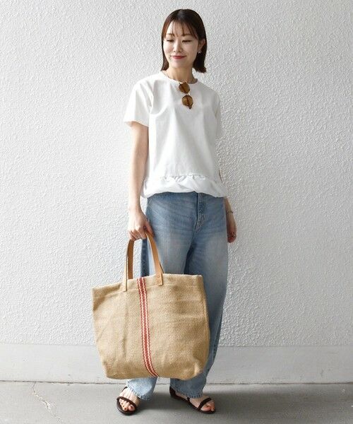 SHIPS / シップス Tシャツ | 《予約》SHIPS any:〈多機能/洗濯機可能〉マルチファンクション ドッキング ヘム コンパクト TEE | 詳細1