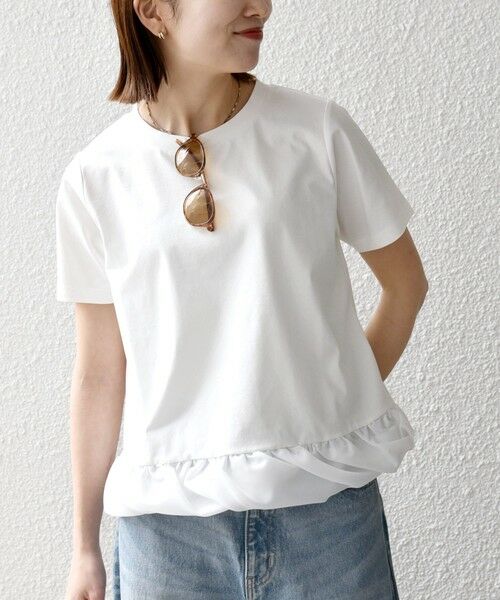 SHIPS / シップス Tシャツ | 《予約》SHIPS any:〈多機能/洗濯機可能〉マルチファンクション ドッキング ヘム コンパクト TEE | 詳細3