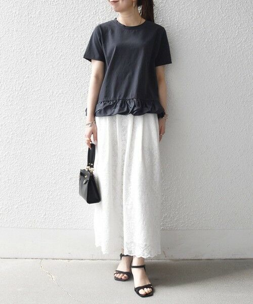 SHIPS / シップス Tシャツ | 《予約》SHIPS any:〈多機能/洗濯機可能〉マルチファンクション ドッキング ヘム コンパクト TEE | 詳細10