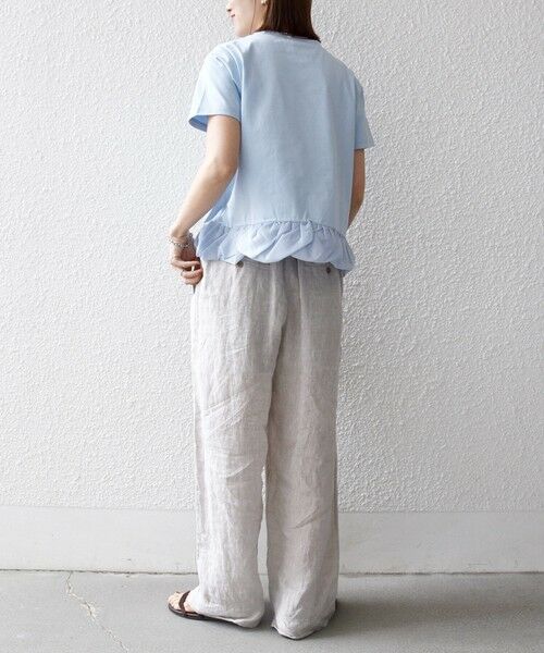 SHIPS / シップス Tシャツ | 《予約》SHIPS any:〈多機能/洗濯機可能〉マルチファンクション ドッキング ヘム コンパクト TEE | 詳細20