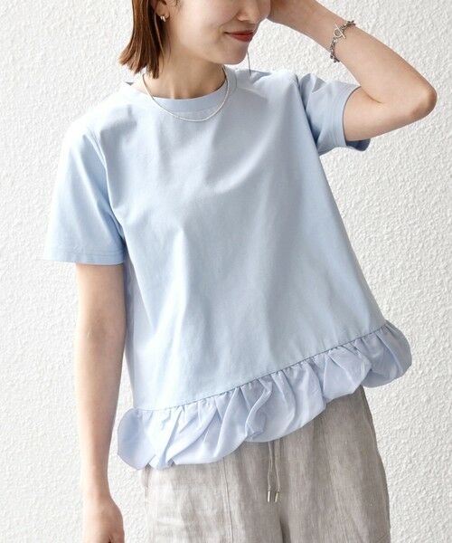 SHIPS / シップス Tシャツ | 《予約》SHIPS any:〈多機能/洗濯機可能〉マルチファンクション ドッキング ヘム コンパクト TEE | 詳細21