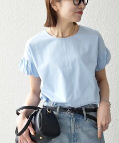 SHIPS / シップス Tシャツ | 《予約》SHIPS any:〈多機能/洗濯機可能〉マルチファンクション ギャザー スリーブ TEE