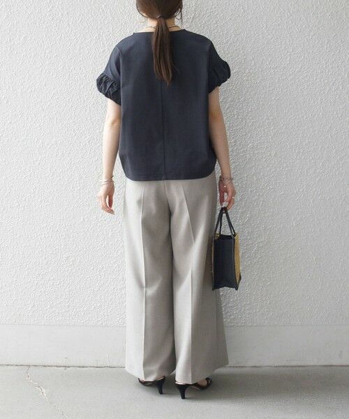 SHIPS / シップス Tシャツ | 《予約》SHIPS any:〈多機能/洗濯機可能〉マルチファンクション ギャザー スリーブ TEE | 詳細13