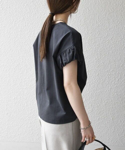 SHIPS / シップス Tシャツ | 《予約》SHIPS any:〈多機能/洗濯機可能〉マルチファンクション ギャザー スリーブ TEE | 詳細16