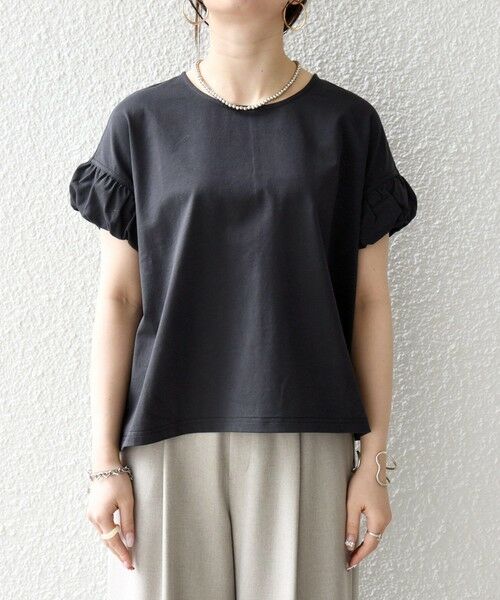 SHIPS / シップス Tシャツ | 《予約》SHIPS any:〈多機能/洗濯機可能〉マルチファンクション ギャザー スリーブ TEE | 詳細23