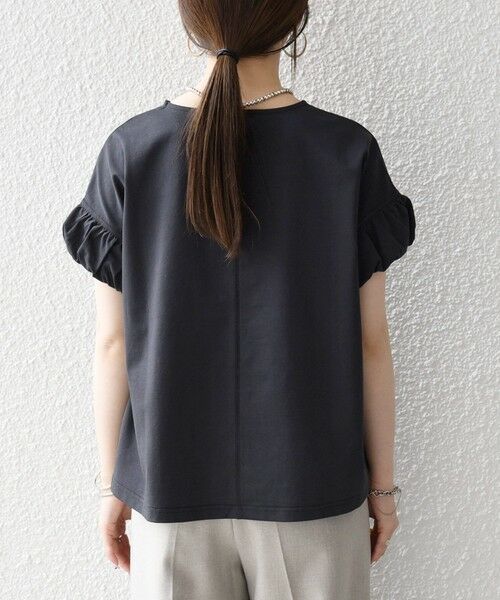 SHIPS / シップス Tシャツ | 《予約》SHIPS any:〈多機能/洗濯機可能〉マルチファンクション ギャザー スリーブ TEE | 詳細25