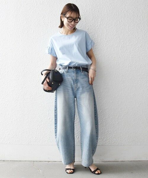 SHIPS / シップス Tシャツ | 《予約》SHIPS any:〈多機能/洗濯機可能〉マルチファンクション ギャザー スリーブ TEE | 詳細27