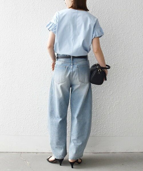 SHIPS / シップス Tシャツ | 《予約》SHIPS any:〈多機能/洗濯機可能〉マルチファンクション ギャザー スリーブ TEE | 詳細28