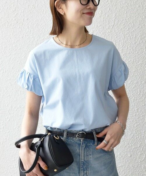 SHIPS / シップス Tシャツ | 《予約》SHIPS any:〈多機能/洗濯機可能〉マルチファンクション ギャザー スリーブ TEE | 詳細29