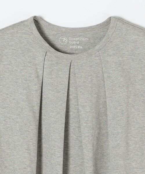 SHIPS / シップス Tシャツ | 《予約》SHIPS any:〈接触冷感/汗染み防止加工/洗濯機可能〉タック フレア ノースリーブ TEE | 詳細20