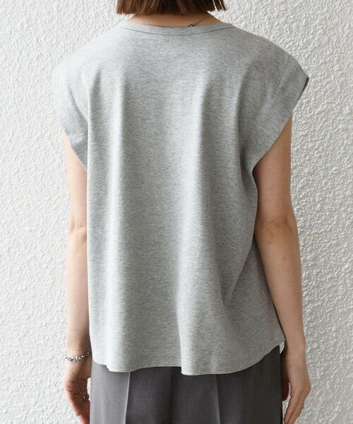 SHIPS / シップス Tシャツ | 《予約》SHIPS any:〈接触冷感/汗染み防止加工/洗濯機可能〉タック フレア ノースリーブ TEE | 詳細27