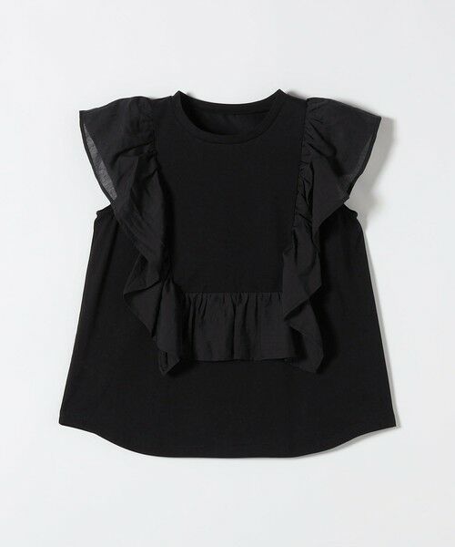 SHIPS / シップス Tシャツ | 《予約》SHIPS any:〈洗濯機可能〉フリル コンビ ノースリーブ TEE | 詳細17