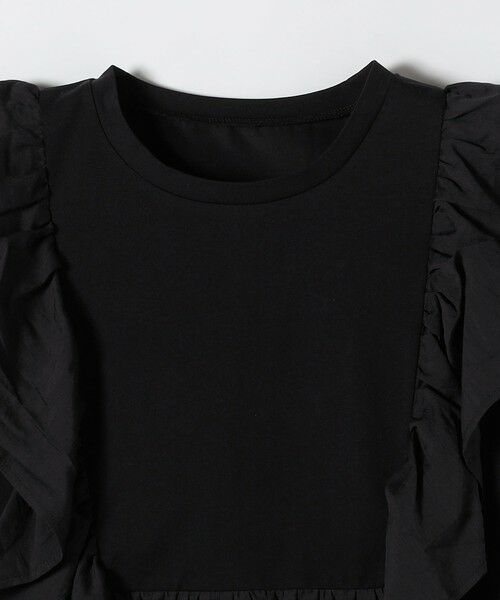 SHIPS / シップス Tシャツ | 《予約》SHIPS any:〈洗濯機可能〉フリル コンビ ノースリーブ TEE | 詳細18