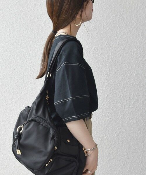 SHIPS / シップス Tシャツ | 《予約》SHIPS any:〈抗菌防臭/洗濯機可能〉USAコットン 配色 ステッチ ワイド TEE | 詳細13