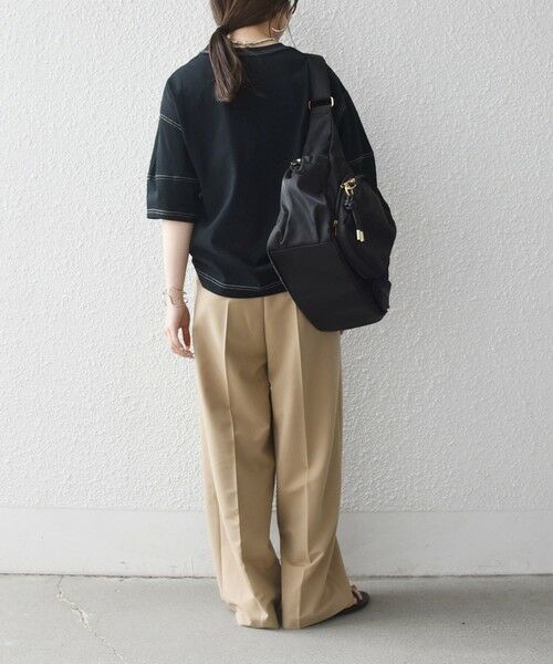 SHIPS / シップス Tシャツ | 《予約》SHIPS any:〈抗菌防臭/洗濯機可能〉USAコットン 配色 ステッチ ワイド TEE | 詳細11