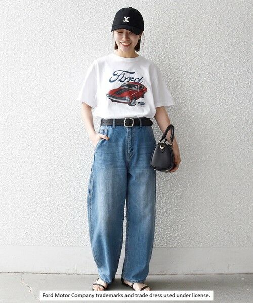 SHIPS / シップス Tシャツ | 《予約》GOOD ROCK SPEED:〈洗濯機可能〉Ford CAR ロゴ プリント TEE | 詳細1