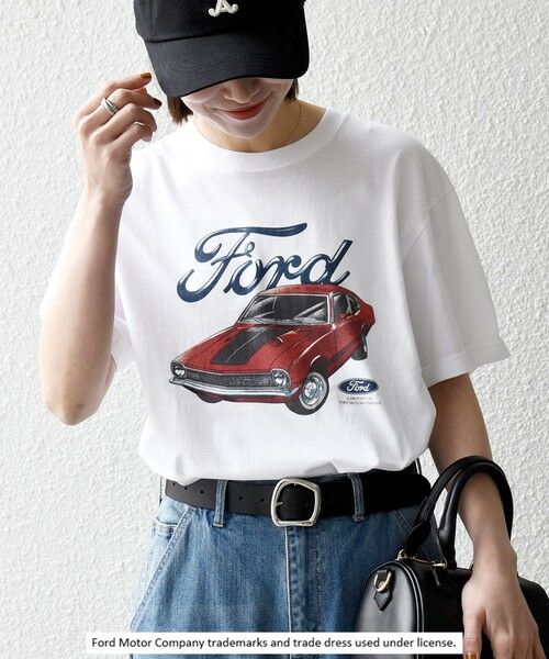 SHIPS / シップス Tシャツ | 《予約》GOOD ROCK SPEED:〈洗濯機可能〉Ford CAR ロゴ プリント TEE | 詳細3