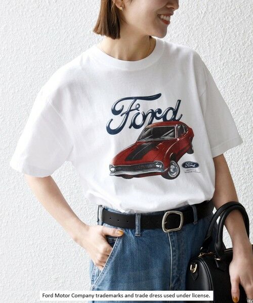 SHIPS / シップス Tシャツ | 《予約》GOOD ROCK SPEED:〈洗濯機可能〉Ford CAR ロゴ プリント TEE | 詳細4