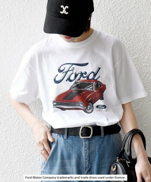 SHIPS / シップス Tシャツ | 《予約》GOOD ROCK SPEED:〈洗濯機可能〉Ford CAR ロゴ プリント TEE | 詳細7