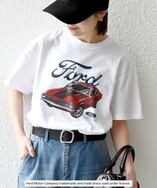 SHIPS / シップス Tシャツ | 《予約》GOOD ROCK SPEED:〈洗濯機可能〉Ford CAR ロゴ プリント TEE（ホワイト）