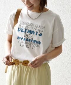 SHIPS / シップス Tシャツ | 《予約》【SHIPS any別注】La Hutte:〈洗濯機可能〉デザイン ロゴ プリント TEE 26SS