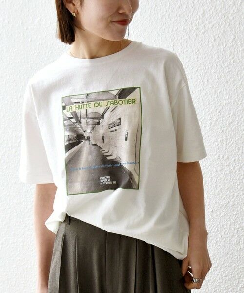 SHIPS / シップス Tシャツ | 《予約》【SHIPS any別注】La Hutte:〈洗濯機可能〉デザイン ロゴ プリント TEE 26SS | 詳細3