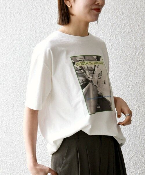 SHIPS / シップス Tシャツ | 《予約》【SHIPS any別注】La Hutte:〈洗濯機可能〉デザイン ロゴ プリント TEE 26SS | 詳細4