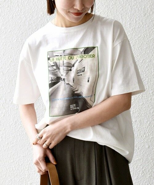 SHIPS / シップス Tシャツ | 《予約》【SHIPS any別注】La Hutte:〈洗濯機可能〉デザイン ロゴ プリント TEE 26SS | 詳細6