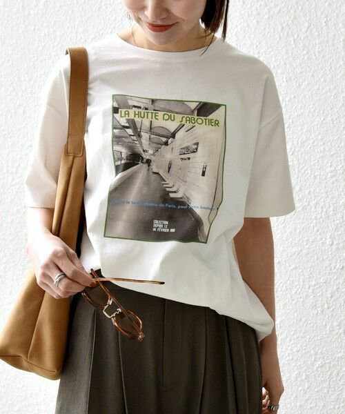 SHIPS / シップス Tシャツ | 《予約》【SHIPS any別注】La Hutte:〈洗濯機可能〉デザイン ロゴ プリント TEE 26SS | 詳細7