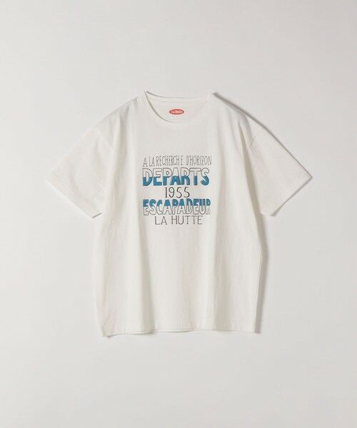 SHIPS / シップス Tシャツ | 《予約》【SHIPS any別注】La Hutte:〈洗濯機可能〉デザイン ロゴ プリント TEE 26SS | 詳細17