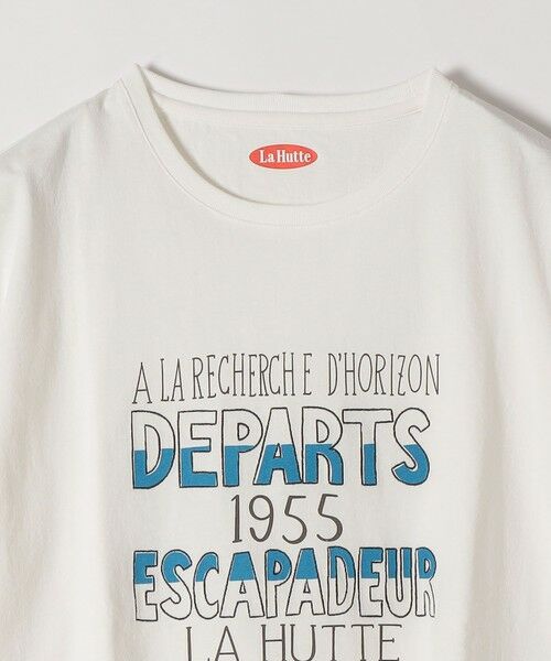 SHIPS / シップス Tシャツ | 《予約》【SHIPS any別注】La Hutte:〈洗濯機可能〉デザイン ロゴ プリント TEE 26SS | 詳細18