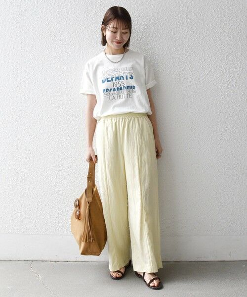 SHIPS / シップス Tシャツ | 《予約》【SHIPS any別注】La Hutte:〈洗濯機可能〉デザイン ロゴ プリント TEE 26SS | 詳細10