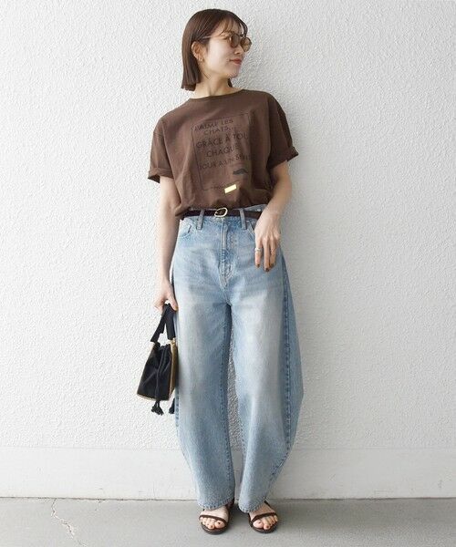 SHIPS / シップス Tシャツ | 《予約》【SHIPS any別注】La Hutte:〈洗濯機可能〉デザイン ロゴ プリント TEE 26SS | 詳細23