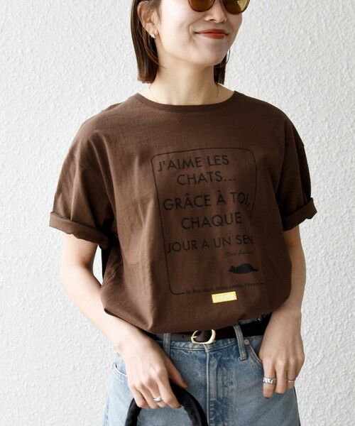 SHIPS / シップス Tシャツ | 《予約》【SHIPS any別注】La Hutte:〈洗濯機可能〉デザイン ロゴ プリント TEE 26SS | 詳細25