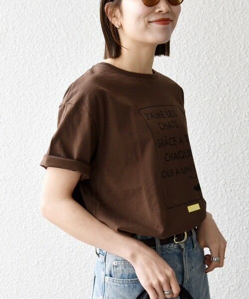 SHIPS / シップス Tシャツ | 《予約》【SHIPS any別注】La Hutte:〈洗濯機可能〉デザイン ロゴ プリント TEE 26SS | 詳細26