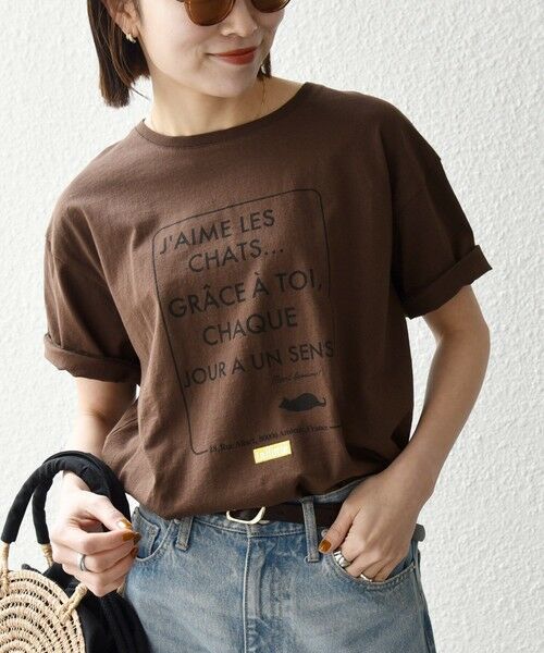 SHIPS / シップス Tシャツ | 《予約》【SHIPS any別注】La Hutte:〈洗濯機可能〉デザイン ロゴ プリント TEE 26SS | 詳細28