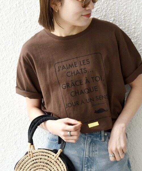 SHIPS / シップス Tシャツ | 《予約》【SHIPS any別注】La Hutte:〈洗濯機可能〉デザイン ロゴ プリント TEE 26SS | 詳細29