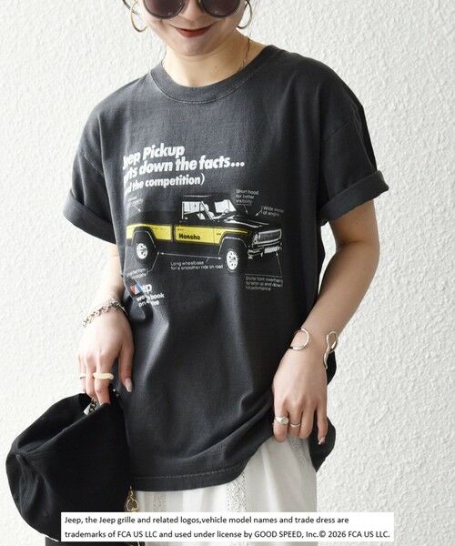 SHIPS / シップス Tシャツ | 《予約》GOOD ROCK SPEED:〈洗濯機可能〉Jeep CAR ロゴ プリント TEE | 詳細3