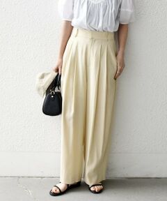 SHIPS / シップス その他パンツ | 《予約》SHIPS any:〈洗濯機可能〉リネンミックス 2タック テーパード パンツ