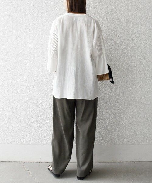 SHIPS / シップス その他パンツ | 《予約》SHIPS any:〈洗濯機可能〉リネンミックス 2タック テーパード パンツ | 詳細2