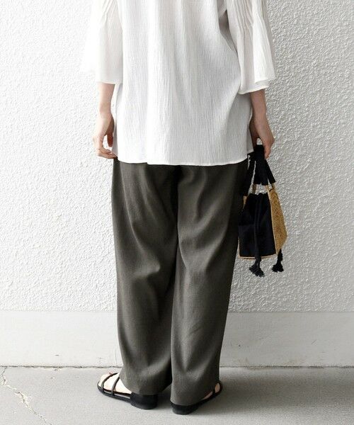 SHIPS / シップス その他パンツ | 《予約》SHIPS any:〈洗濯機可能〉リネンミックス 2タック テーパード パンツ | 詳細5